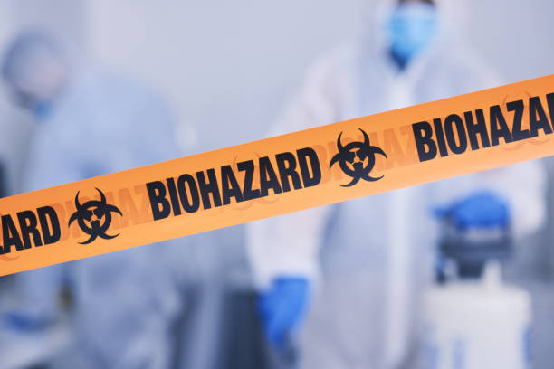 Professional Biohazard Cleanup technician working in Fairchild Air Force Base, WA